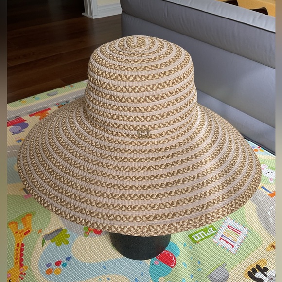 Eric Javits Hampton Natural Squishee Wide Brim Sun Hat Packable 50+ UPF Beach. - Picture 14 of 16